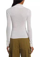 A.L.C. Jo Cotton-Blend Turtleneck Top