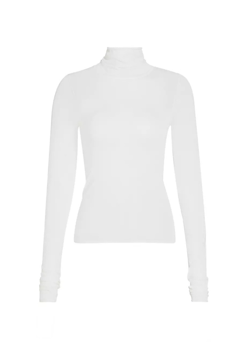 A.L.C. Jo Cotton-Blend Turtleneck Top