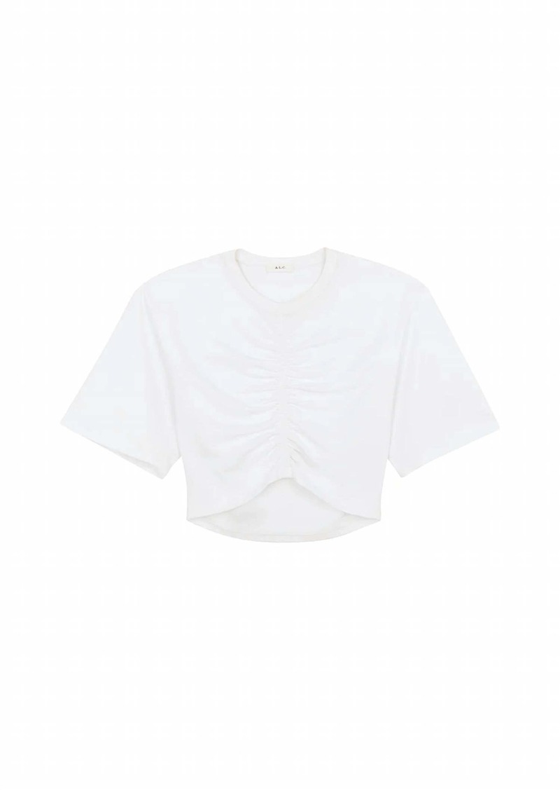 A.L.C. Johanna Cotton Jersey Tee In White