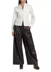 A.L.C. Jones Tie-Waist Wide-Leg Pants