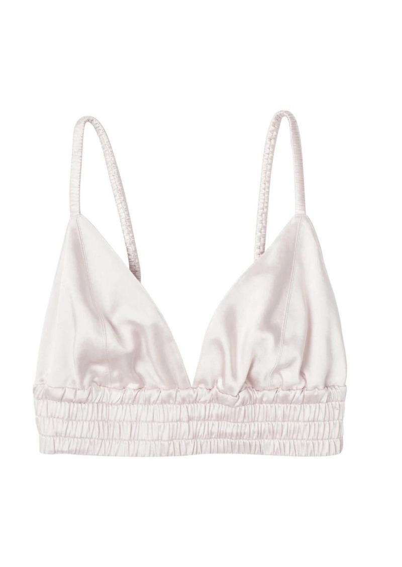 A.L.C. Lana Satin Bra In Peach Dust