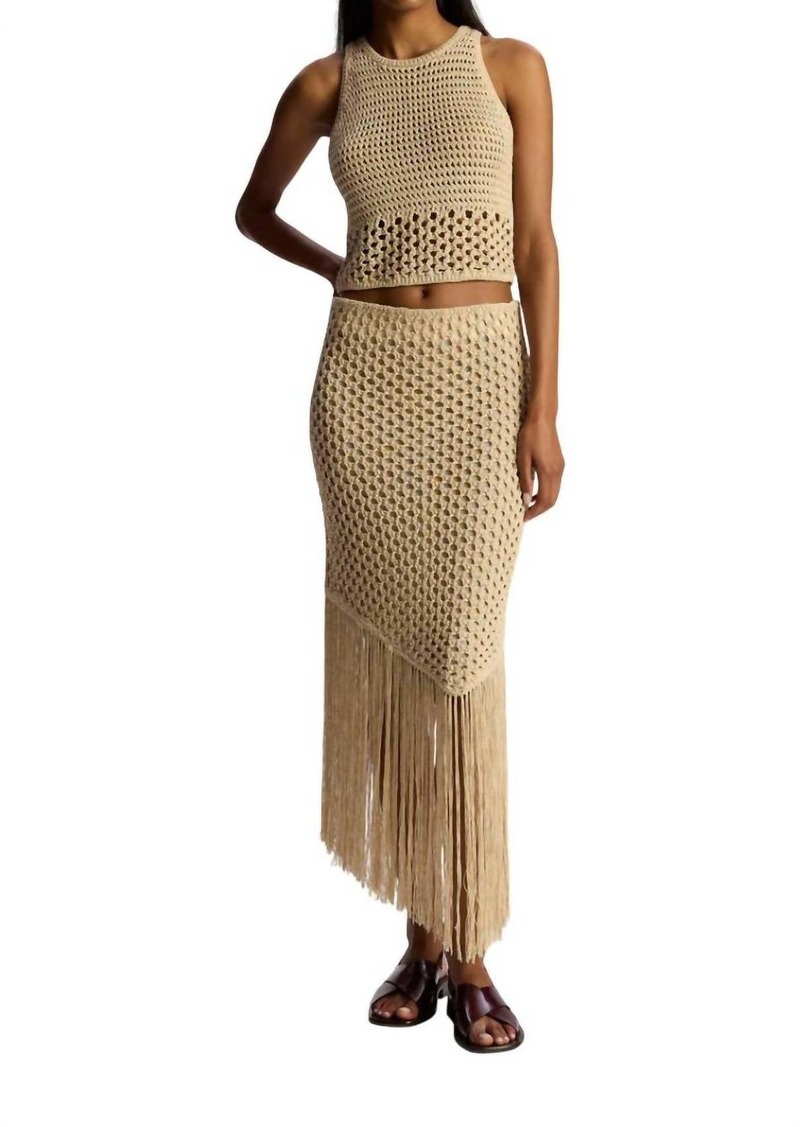 A.L.C. Leona Midi Skirt In Pampas