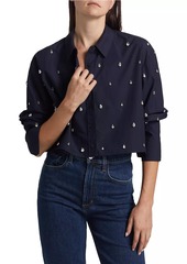 A.L.C. Mackie Embellished Poplin Shirt