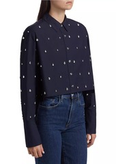 A.L.C. Mackie Embellished Poplin Shirt