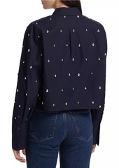 A.L.C. Mackie Embellished Poplin Shirt