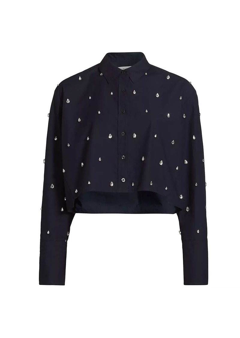 A.L.C. Mackie Embellished Poplin Shirt