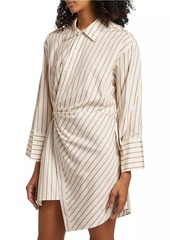 A.L.C. Madison II Striped Cotton Wrap Dress