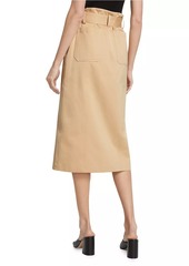 A.L.C. Maia Belted Cotton Utility Skirt