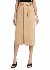 A.L.C. Maia Belted Cotton Utility Skirt