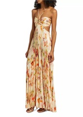 A.L.C. Moira Pleated Floral Maxi Dress