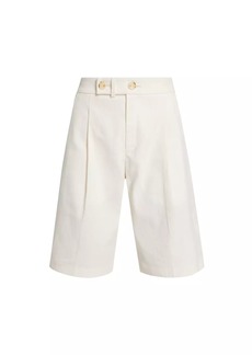 A.L.C. Nico Cotton & Linen Bermuda Shorts
