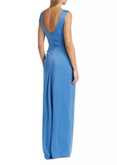 A.L.C. Ophelia Satin Draped Maxi Dress