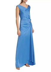 A.L.C. Ophelia Satin Draped Maxi Dress