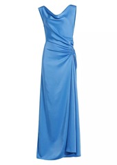 A.L.C. Ophelia Satin Draped Maxi Dress