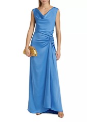 A.L.C. Ophelia Satin Draped Maxi Dress