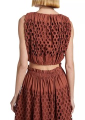 A.L.C. Raina Eyelet Top