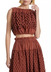 A.L.C. Raina Eyelet Top