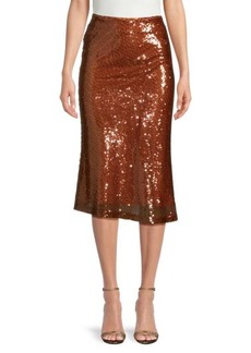 A.L.C. Reese Sequin Embellished Midi Skirt