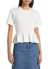 A.L.C. Roxy Cotton Peplum T-Shirt