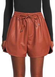 A.L.C. Ryder Faux Leather Shorts