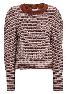 A.L.C. Samara Striped Blouson Sleeve Sweater
