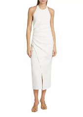 A.L.C. Sylvie Linen-Blend Wrap Midi-Dress