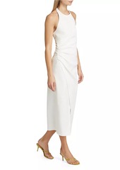 A.L.C. Sylvie Linen-Blend Wrap Midi-Dress