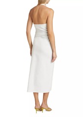 A.L.C. Sylvie Linen-Blend Wrap Midi-Dress