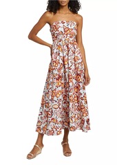 A.L.C. Tate Strapless Cotton Midi-Dress