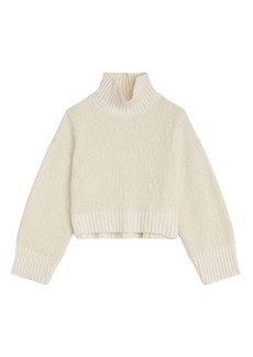 A.L.C. Theo Wool Turtleneck Sweater In White