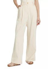 A.L.C. Tommy II Linen-Blend Pleated Pants