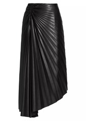 A.L.C. Tracy Pleated Vegan Leather Skirt