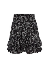 A.L.C. Vera Floral Ruffled Mini Skirt