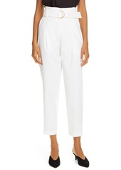 A.L.C. Diego High Belted Waist Crop Pants in Gesso at Nordstrom