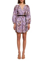 A.L.C. Rosanna Long Sleeve Minidress in Lavender Combo at Nordstrom