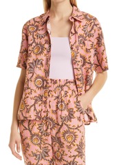 A.L.C. Sterling Button-Up Shirt in Pink/Orange at Nordstrom