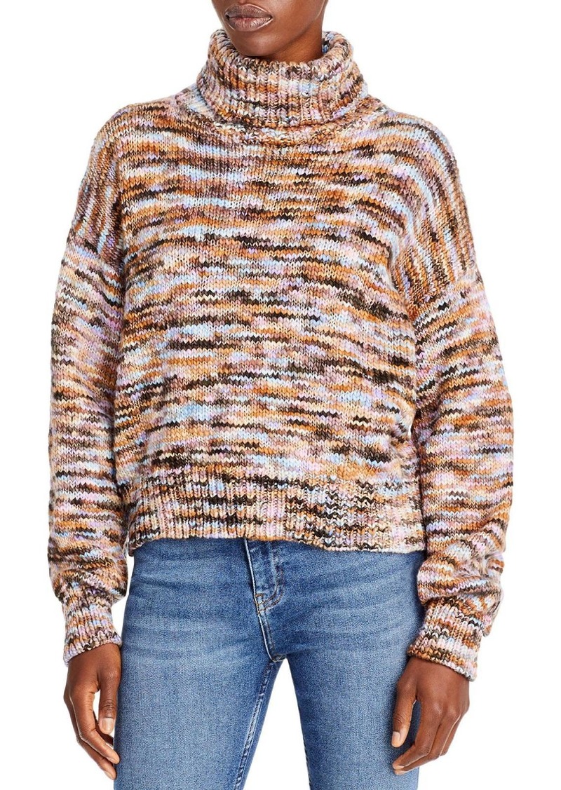 A.L.C. Womens Wool Knit Turtleneck Sweater