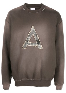 Alchemist knot-letter crew neck sweatshirt