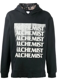 Alchemist vintage-effect logo hoodie