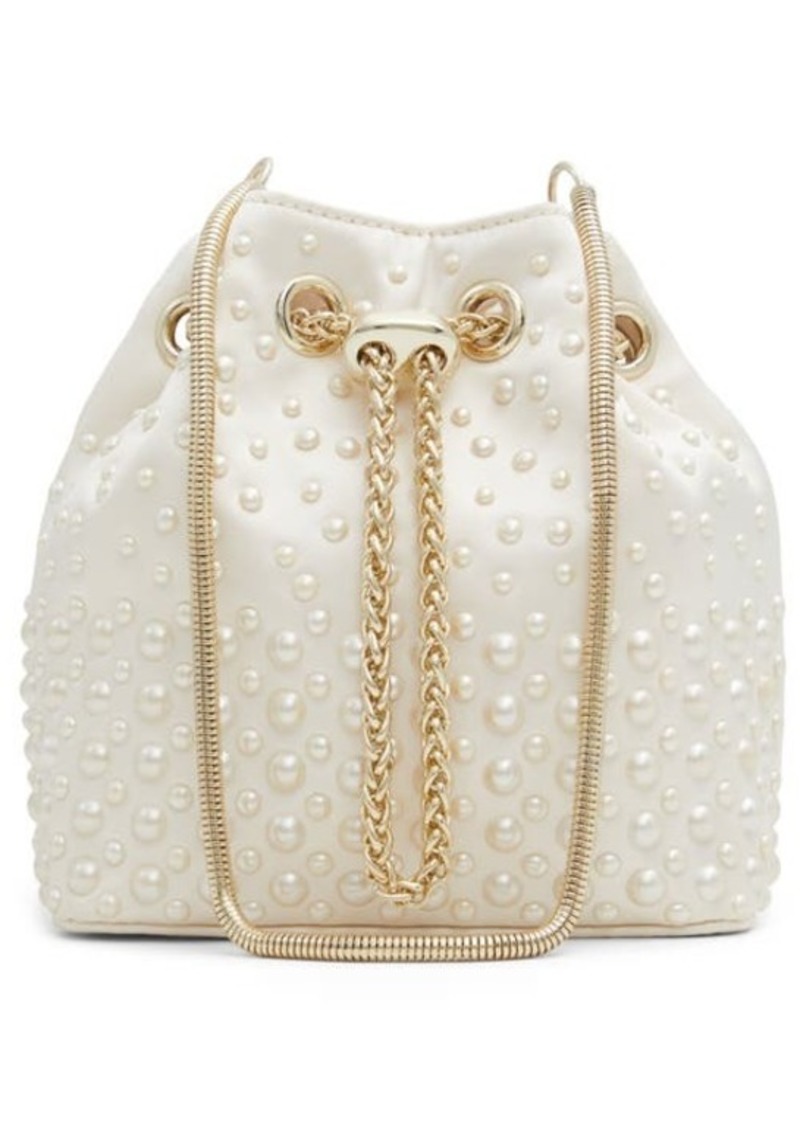 ALDO Pearlily Imitation Pearl Bucket Bag