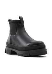ALDO Puddle Waterproof Chelsea Boot in Black Leather at Nordstrom