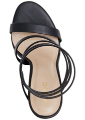 Aldo Women's Kat Leg-Wrap Platform Dress Sandals - Metallic Silver