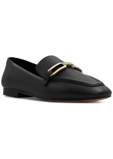 Aldo Women's Lindsie Slip-On Tailored Hardware Loafers - Black Leather