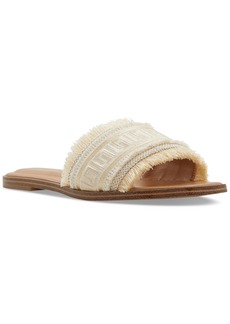 Aldo Women's Nalani Woven Slip-On Slide Flat Sandals - Gold Woven