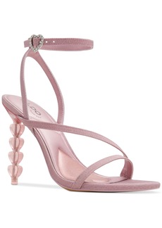 Aldo Women's Tiffania Heart Sculpted Heel Dress Sandals - Glitter Pink