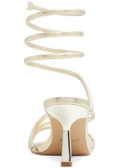 Aldo Women's Twirly Strappy Ankle-Wrap Dress Sandals - Gold Snake Emblem