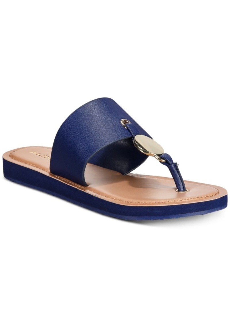 aldo yilania coin slide sandals
