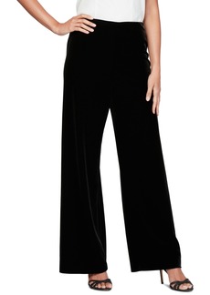 Alex Evenings Petite Velvet Pants - Black