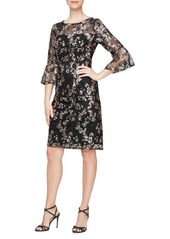 Alex Evenings Sequin Lace Cocktail Dress