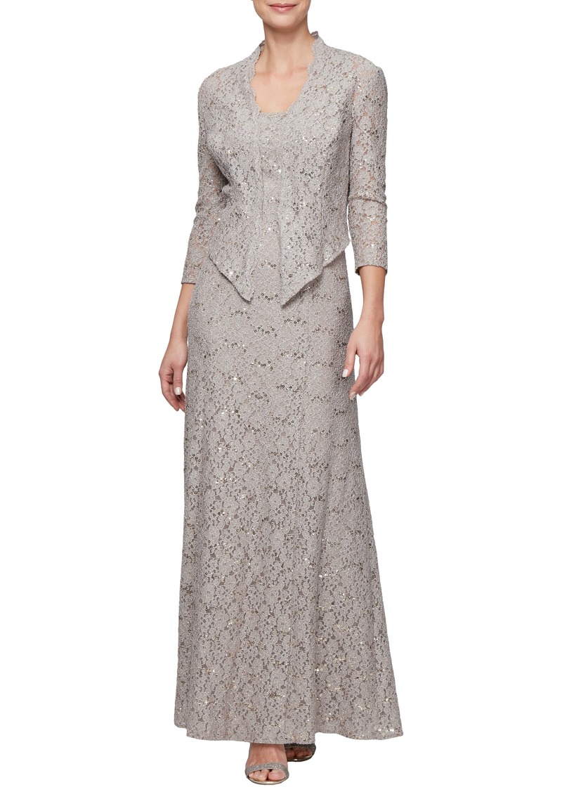 Alex Evenings Lace Dress with Jacket